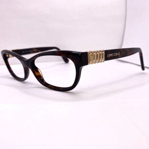Jimmy Choo Eyeglasses Frame JC76 TVD 53 [] 16 135 MM Authentic Tortoise Designer - Picture 3 of 11